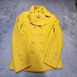 Guess Pea Coat Womens Small Wool Blend Double Breasted Jacket Classic Chic - Picture 1 of 11