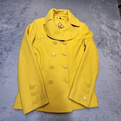 Guess Pea Coat Womens Small Wool Blend Double Breasted Jacket Classic Chic - Image 1 of 4