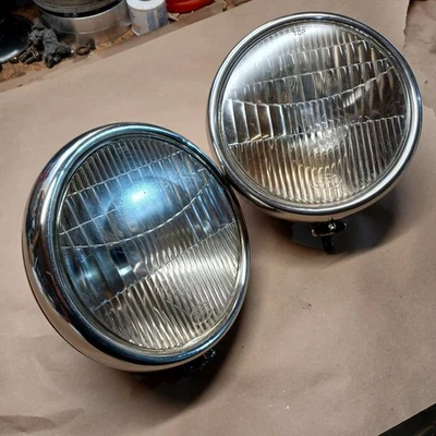 Faros Ford Modelo A 1930-1931 luz principal lámpara lente Hotrod cupé acero inoxidable  Foto 1 de 4