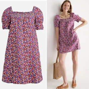 J.Crew Afternoon Leinenkleid in beere geblümt XS - Bild 1 von 7