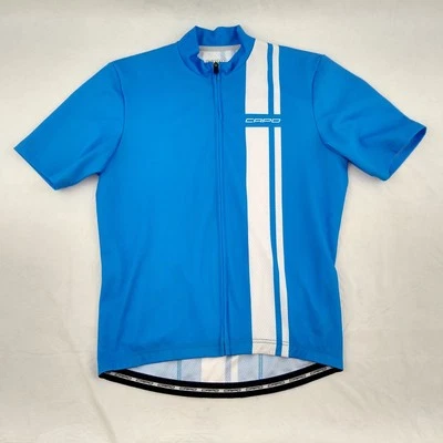 Capo Full Zip Cycling Jersey Shirt Blue Stripe Men’s Small Pro Team Cycling SS - Image 1 of 4