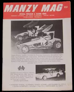 9-13-75 150-LAP PROGRAMA SUPER MODIFICADO MANZANITA SPEEDWAY - BENNETT & HARRELL - Imagen 1 de 1