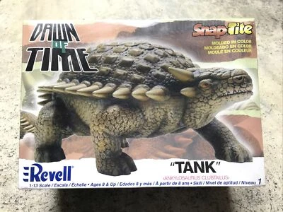 NEW RARE Revell 85-6520 Dawn Of Time Tank Ankylosaurus Snap Tite Dinosaur Model - Image 1 of 4