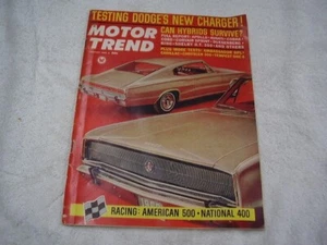1966 DODGE CHARGER MOTOR TREND TESTING NEW CHARGER ORIGINAL FREE POSTAGE - Picture 1 of 4