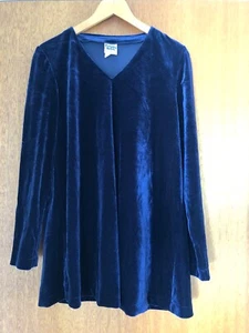 Ladies M PUMPKIN PATCH rich Velour velvet luxurious Stretch long Sleeve Top - Picture 1 of 5