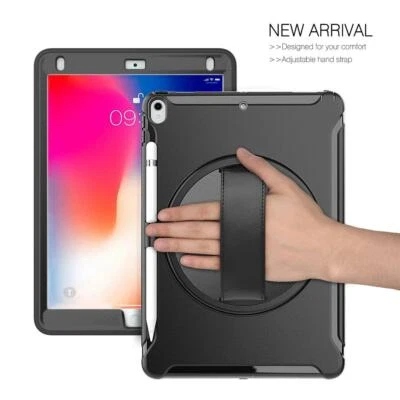 Tough Shockproof Armour Heavy Duty Rugged Strap Case Cover For Apple iPad models - Image 1 of 4