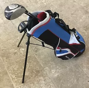 Top Flite Junior Flex 3pc Golf Set w/ 5-Way Stand Bag: Driver, Hybrid, Putter LH - Picture 1 of 20
