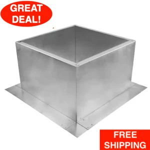 Aluminum Roof Curb Is 19 W X 19 L X 12 In. H Extension Provides Platform Mount - Picture 1 of 24