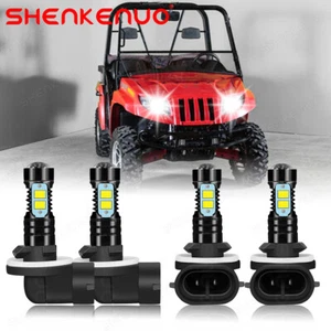 FOR ARCTIC CAT PROWLER XT 550 650 700 HIGH LOW BEAM HEADLIGHT LED LIGHT BULBS 4P - Picture 1 of 14
