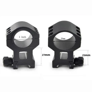 Visionking 25.4 & 30 Montage Ringe 21MM Hoch Zielfernrohr 6061 Picatinny - Bild 1 von 9