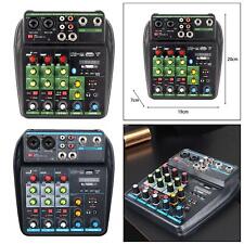 4 Channels Audio Mixer Digital Mixer for DJ Mixing Singing Band Performance