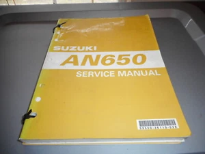 NOS Suzuki AN650A AN 650 OEM Factory Owners Service Manual 99500-36119-03E - Picture 1 of 3