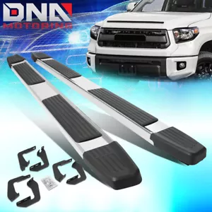 For 2007-2021 Toyota Tundra Double Cab 6"Side Step Nerf Bar Running Board Chrome - Picture 1 of 6