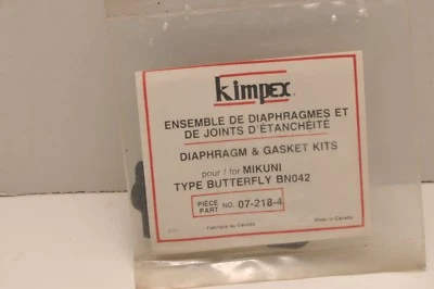 NOS Kimpex 07-218-04 Diaphragm & Gasket Set - Mikuni BN042 - Image 1 of 2