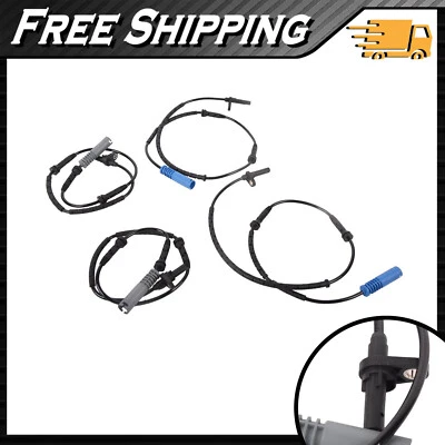Sensor de velocidad de rueda ABS delantero trasero derecho derecho 4 piezas para BMW 745i 745Li 760Li 2002-2004 Foto 1 de 4