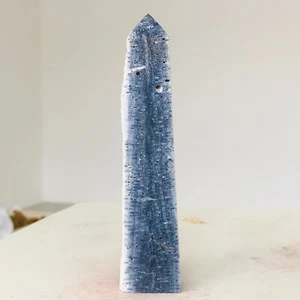 113g Natural Amazing Rare Blue Coral Jade Jasper Tower Point mineral HealingF227 - Picture 1 of 15