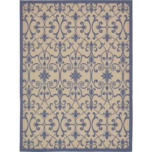 Outdoor Gate Beige 9' 0 x 12' 0 Area Rug - Picture 1 of 2