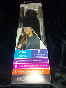 Singing Machine karaoke Move Microphone with Lighting,vocal effects - Picture 1 of 6