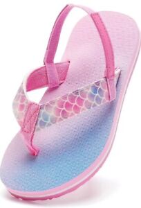 Mabove Kids Flip Flops Girl Thong Sandals Pool SliderUK Size 9.5 / 10 (28/29)New
