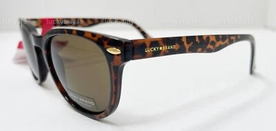 NWT LUCKY BRAND TWILIGHT TORTOISE Brown Authentic Women's Sunglasses /966/ NEW - Image 1 of 4
