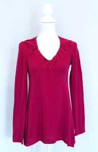 Anthropologie ROSIE NEIRA Magenta Jersey Escote Cruzado, Talla M S Pequeño - Imagen 1 de 6