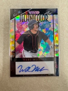 Wade Meckler 2023 Leaf Vivid #T-WM1 Technicolor Black Crystals 4/5 Auto Giants - Bild 1 von 2