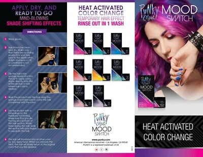 Punky Colour Mood Switch - Tinte para el cabello que cambia de color con reacción a la temperatura 2 oz Foto 1 de 2