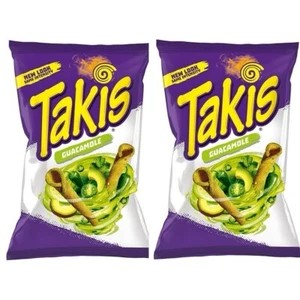 Barcel Takis Crunchy GUACAMOLE Flavor Rolled Tortilla Chips, 9.9 Oz 1 Bag - Picture 1 of 2