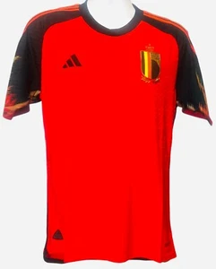 adidas Belgium Authentic Home Red 2022/23 Soccer Jersey - Picture 1 of 3