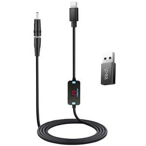 FARSENSE Adaptateur USB C vers DC,Câble de Déclenchement PD Baril (3,3 pieds) avec Type C Mâle... - Photo 1/7