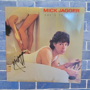 Mick Jagger | signed lp | She's The Boss - Picture 1 of 2
