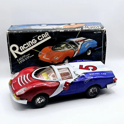 Vintage 1960's Bandai Tin Toy Friction Race Car | Rare | Boxed - Image 1 of 4