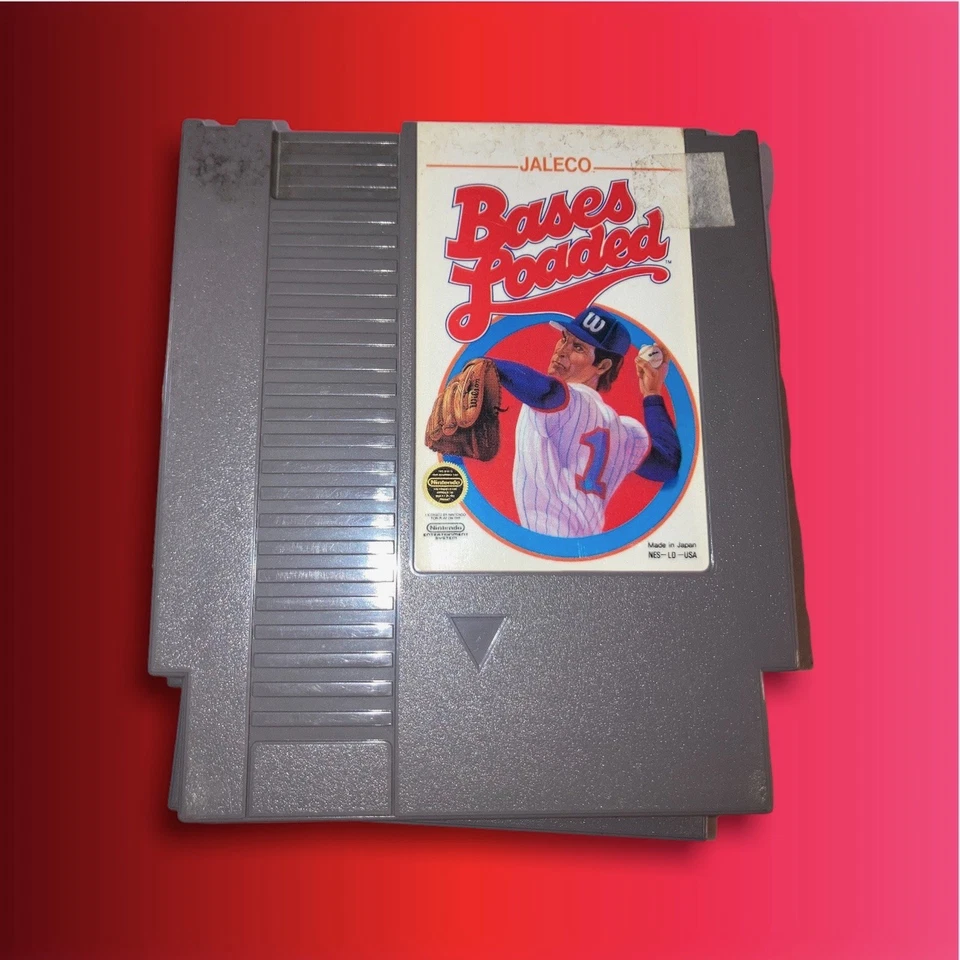 VIDEO GAME NES Bases Loaded (1985) Cartridge Only (ACCEPTABLE) Nintendo  - Image 1 of 2