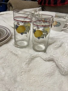 Set of 2 Corelle Abundance Pattern 6" Drinking Glass Tumblers New - Picture 1 of 3