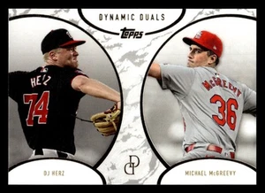 2025 Topps Dynamic Duals DJ Herz & Michael McGreevy #28 Nationals Cardinals - Imagen 1 de 2