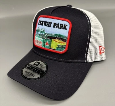 Gorra New Era 9FORTY A-Frame Boston Red Sox Fenway Park Trucker Snapback azul Foto 1 de 4