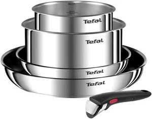 Tefal Ingenio Emotion Stainless Steel 5 Piece Pan Set with Handle - Picture 1 of 1