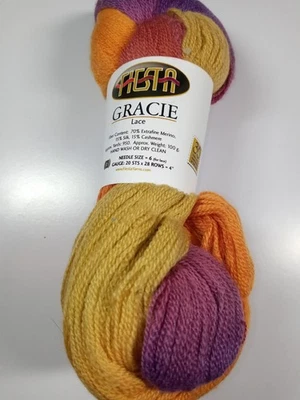 Fiesta Yarn Gracie Lace-Salsa-950 Yards- Extrafine Merino Wool/Silk/Cashmere - Image 1 of 2