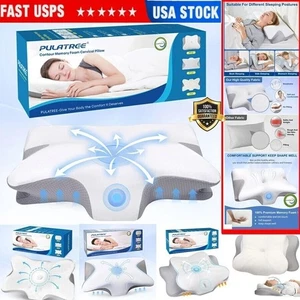 US Cervical Pillow for Neck Pain Relief ,Orthopedic Neck Support Pillow for Side - Picture 1 of 40