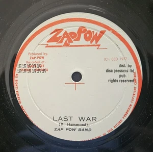 Zap Pow Band - Last War - 1977 - Vinyl - 12" Record - 45 RPM - Jamaican Press - Picture 1 of 5