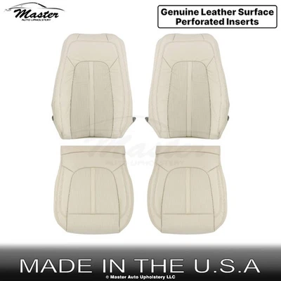 Fundas de asiento de repuesto delanteras Cappuccino 2017-2020 para Lincoln MKZ cuero perfecto Foto 1 de 4