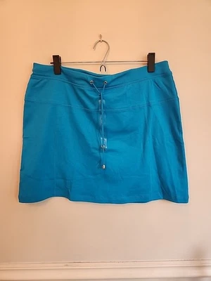 Pantalón corto Jones New York Signature XL verde azulado bolsillos de algodón puro incorporado nuevo con etiquetas Foto 1 de 4