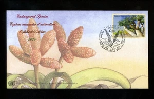 Postal History UN FDC G #516 UNPA Endangered Species Animal Dragon Tree 2010 - Picture 1 of 2