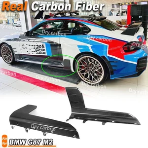 DRY Carbon Side Skirt Winglets Extention Lips For BMW M2 G87 Coupe 2022-2024 - Picture 1 of 13
