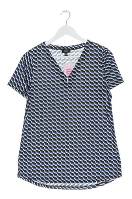 JONES Blusa de manga corta Mujeres Blusa Talla EU 38 azul-negro-blanco - Imagen 1 de 4