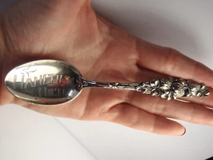ANTIKER HANCOCK MICHIGAN SOUVENIRLÖFFEL STERLINGSILBER 5,5 ZOLL - Bild 1 von 21