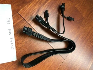 Corsair TX-M RMX  series Modular PSU  8 PIN TO 2x 8 PIN PCIE VIDEO CARD CABLE  - Picture 1 of 8