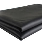 Black Synthetic Leather Fabric Durability Leatherette Soft Interfacing Materials
