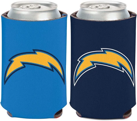 NFL Can Cooler Los Angeles Chargers Logo Tin Holder Can Cola Beer 32085226921 Cover