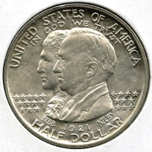 1921 Alabama State Centennial Silver Half Dollar - Commemorative Coin - L550 - Picture 1 of 2